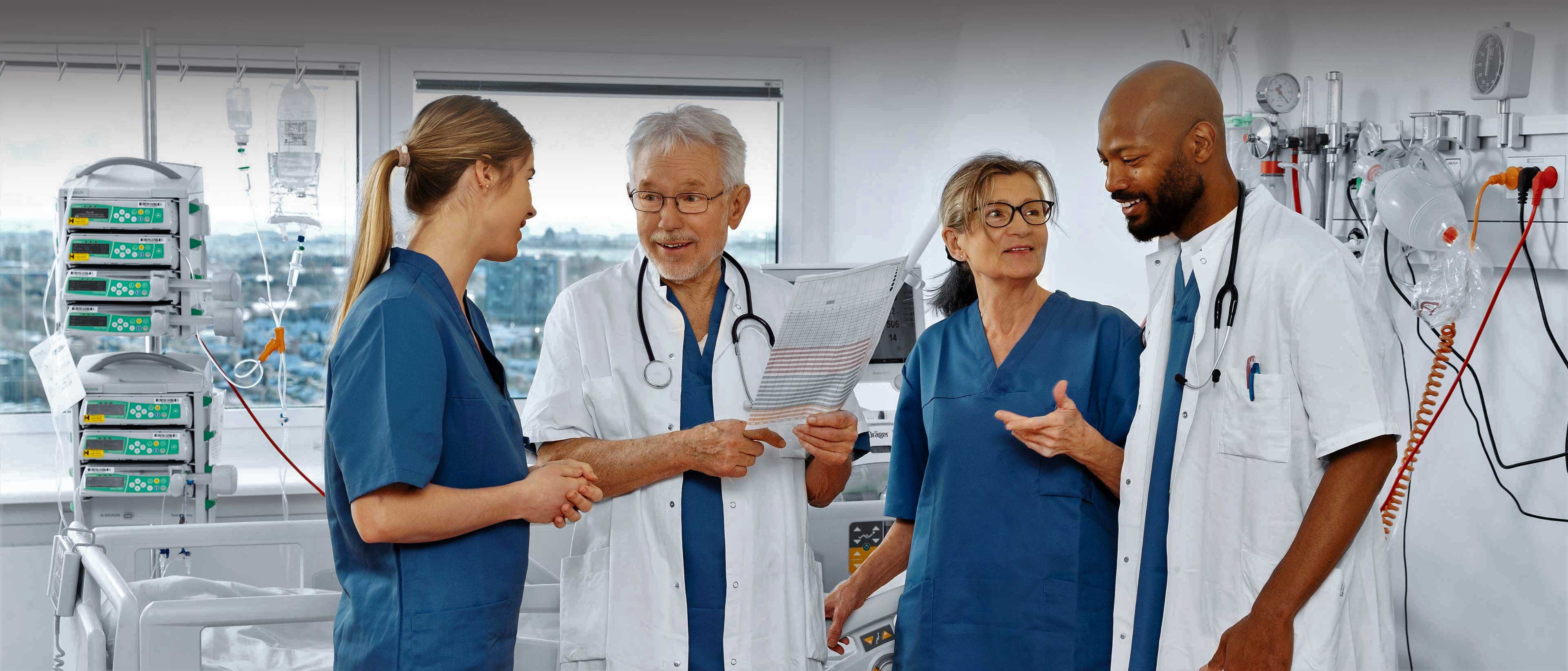 a group of people in a lab